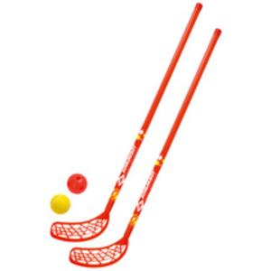 SCHILDKRÖT Set de fun hockey, 4 pièces, rouge / jaune