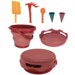 SCHILDKRÖT Kit de jouets de plage 7en1, bleu