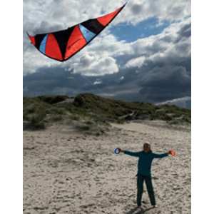SCHILDKRÖT Cerf-volant acrobatique Stunt Kite 140, rouge