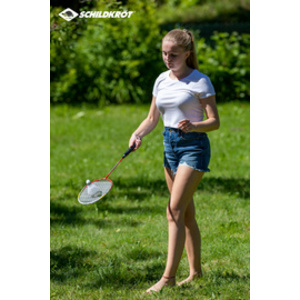 SCHILDKRÖT Set de badminton 2 joueurs, rouge / jaune