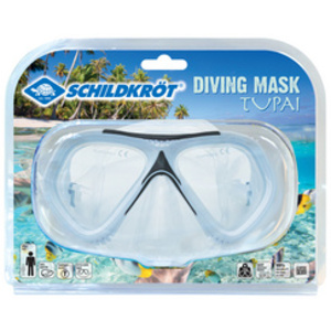 SCHILDKRÖT Masque de plongée pour adultes 'Tupai', noir/gris