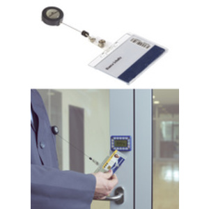 DURABLE Porte-badge, rigide, avec porte-carte, 85 x 54 mm  - 49992