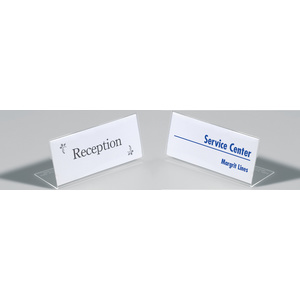 DURABLE Porte-noms, en forme L, en acrylique, transparent