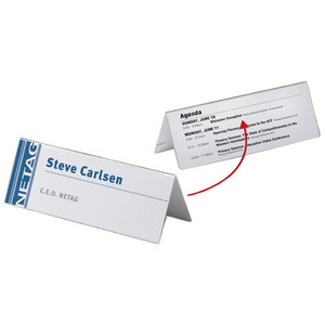 DURABLE Chevalet porte-nom, en acrylique, transparent