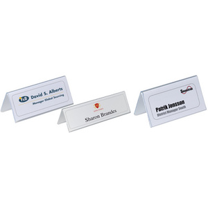 DURABLE Chevalet porte-nom, forme de toit, en carton solide