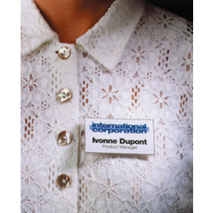 DURABLE Badge à aimant, 90 x 54 mm, transparent