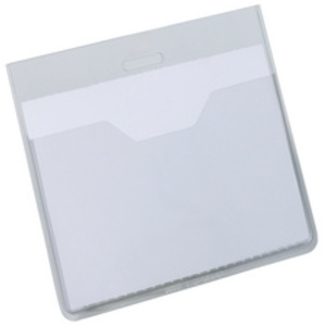 DURABLE Porte-badge avec bouton poussoir, anthracite  - 49993