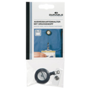 DURABLE porte-badge avec bouton pression, anthracite