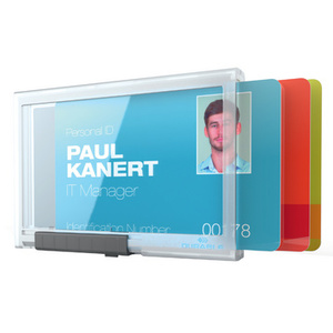 DURABLE Lacet textile FLEX, avec enrouleur, gris