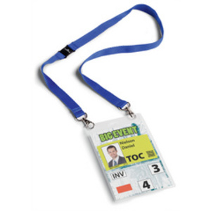 DURABLE Badge évènementiel, avec ruban en tissu, A6