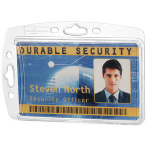 DURABLE Porte-badge, plastique rigide, 54 x 85 mm, encoche